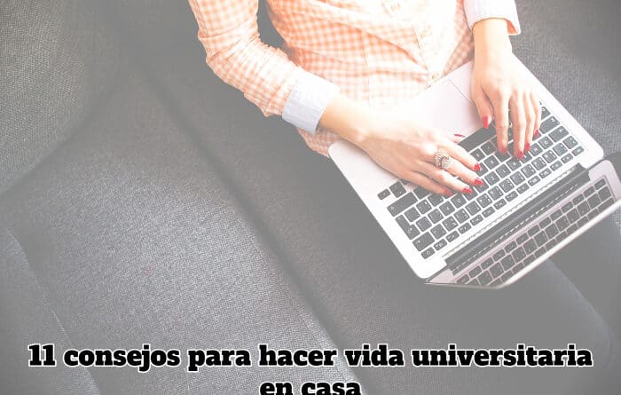 universitario haciendo vida en casa