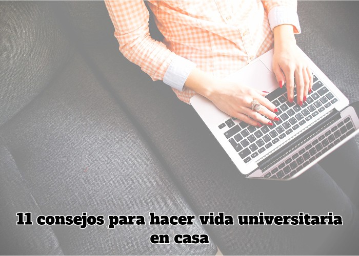 universitario haciendo vida en casa
