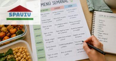 Calendario de menú semanal sano